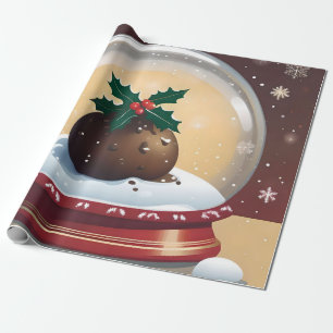 Papier Cadeau Pudding de Noël