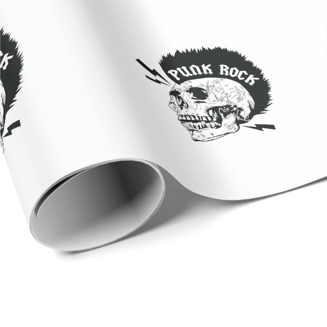 Papier Cadeau Punk Rock (Coin rond)