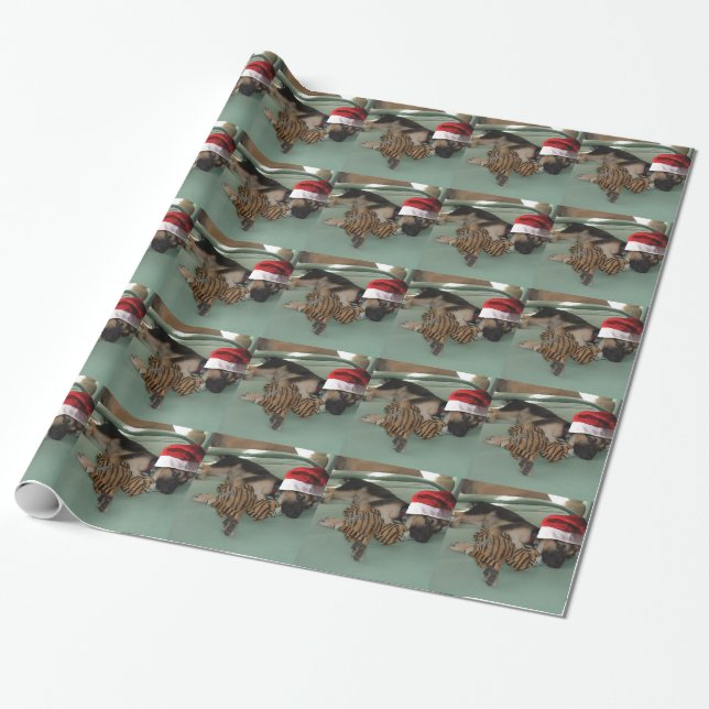 Papier Cadeau Puppy de Christmas (Déroulé)