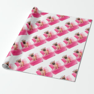 Papier Cadeau Puppy french bulldog disguised