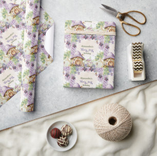 Papier Cadeau Purple Fairy First Berry First Birday