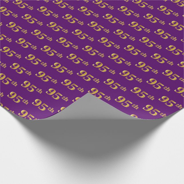 Papier Cadeau Purple, Faux Gold 95e (Quatre-vingt-quinze) (Coin)