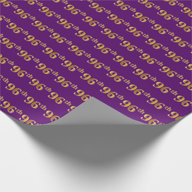 Papier Cadeau Purple, Faux Gold 96e (Quatre-vingt-seizième) (Coin)