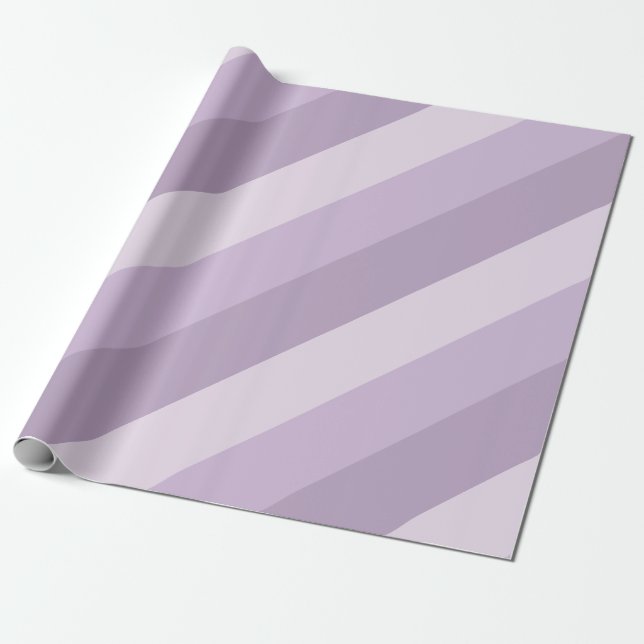 Papier Cadeau Purple Ombre rayé (Déroulé)