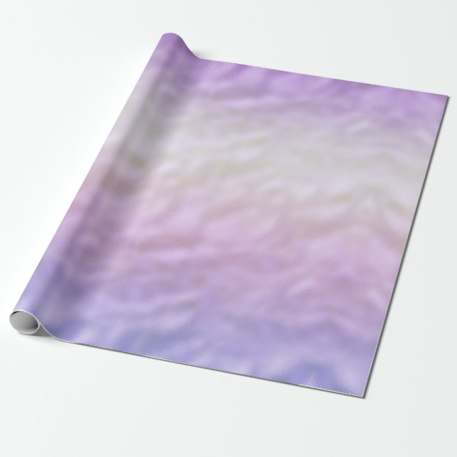 Papier Cadeau Purple Ombre Unicorn (Déroulé)