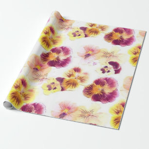 Papier Cadeau Purple Pansy