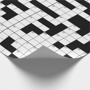 Papier Cadeau Puzzle de mots croisés