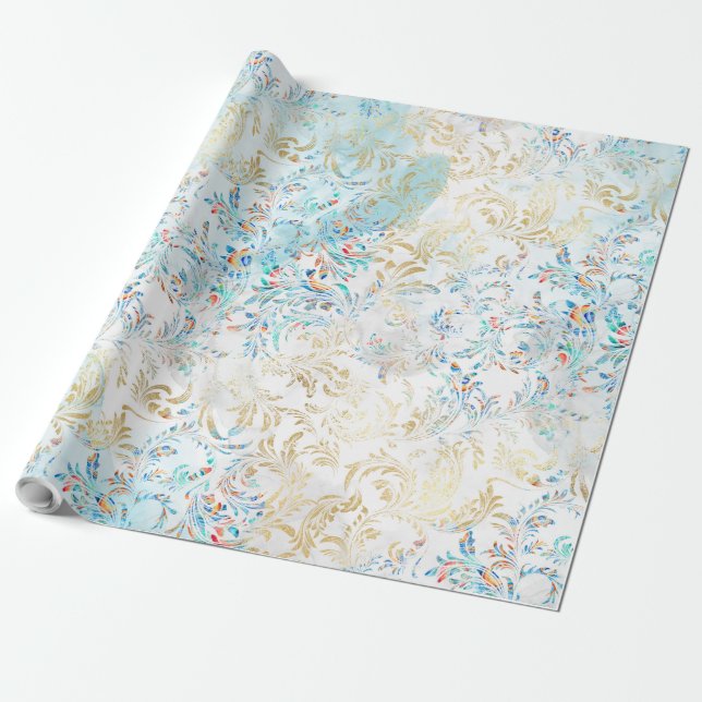 Papier Cadeau Pylône de plumes (Déroulé)