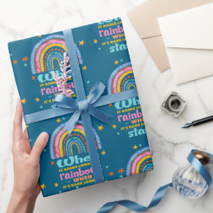 Papier Cadeau Quand Il Pleut, Cherchez Les Arcs-En-Ciel