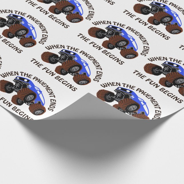 Papier Cadeau Quand le revêtement se termine (Coin)