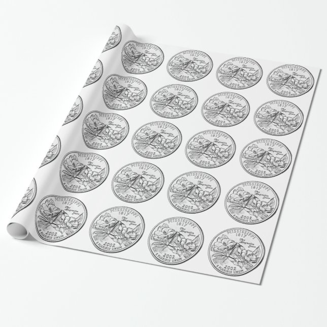 Papier Cadeau Quartier d'État du Mississippi (Déroulé)