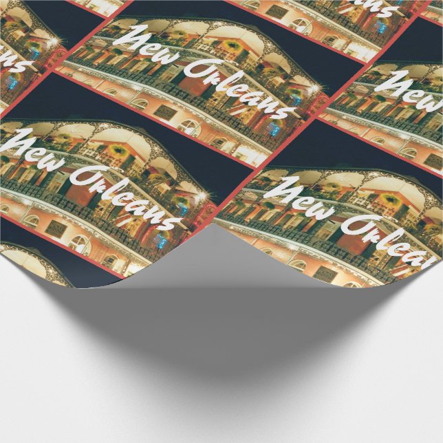 Papier Cadeau Quartier français de la Nouvelle-Orléans (Coin)