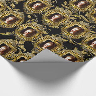 Papier Cadeau Queen of France Élégant Chic 30" x 6"