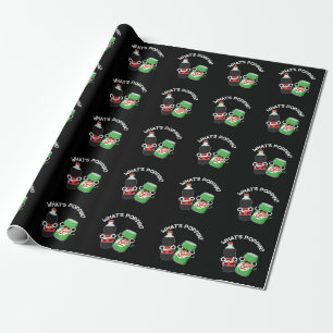 Papier Cadeau Quel est Poppin Funny Soda Pun Pop Dark BG