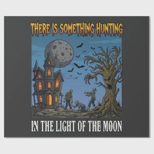 Papier Cadeau Quelque Chose de Chasse Lumière Lune Halloween Mai