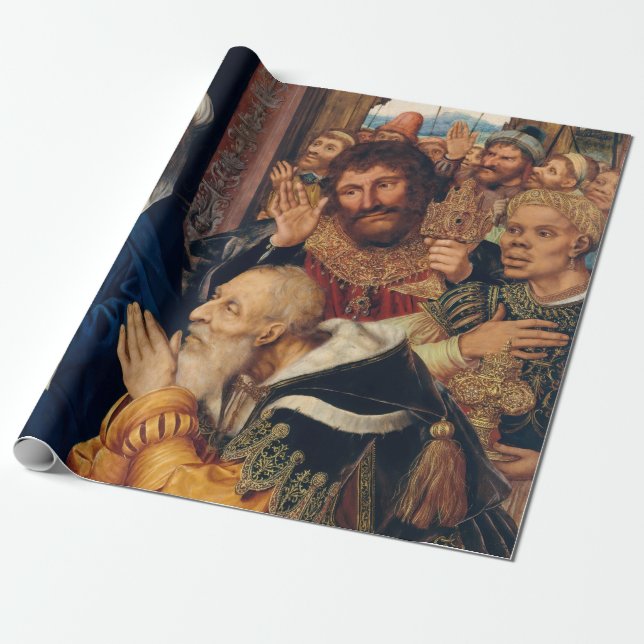 Papier Cadeau Quentin Matsys - L'Adoration du Magi (Déroulé)