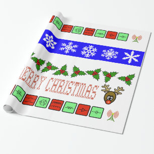 Papier Cadeau Radio-amateur ou enveloppe de cadeau de Noël
