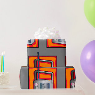 Papier Cadeau Radio rétro