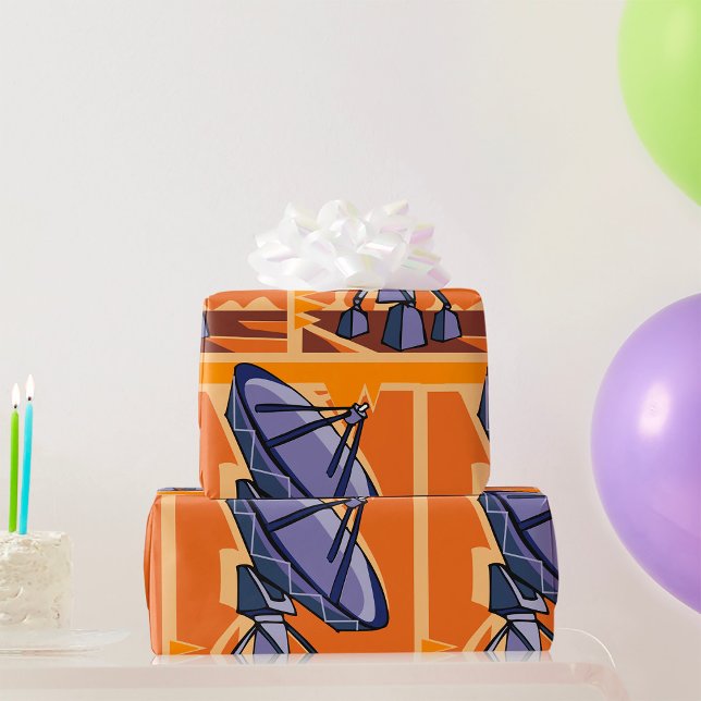 Papier Cadeau Radiotélescope spatial (Créateur téléchargé)