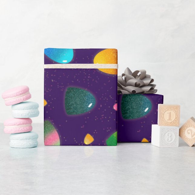 Papier Cadeau Rainbow Gumdrop Candy (Baby Shower)