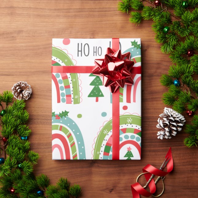 Papier Cadeau Rainbows de Noël (Cadeau de vacances)