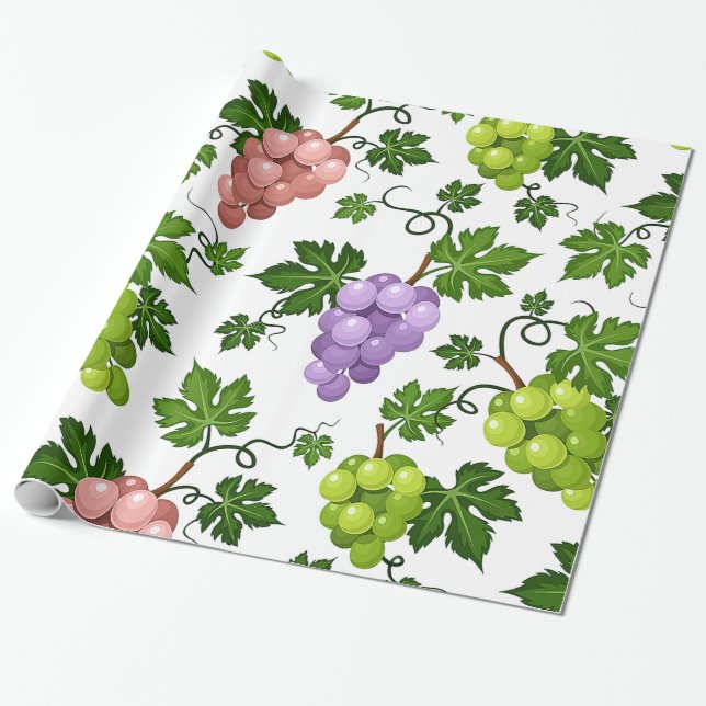 Papier Cadeau Raisins et raisins doux (Déroulé)