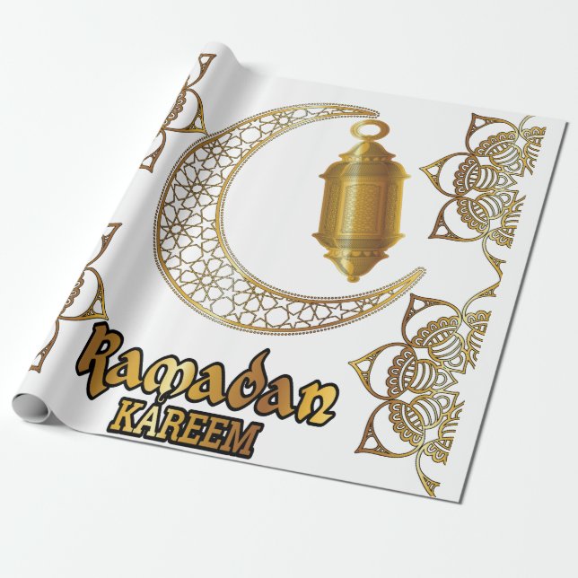 Papier Cadeau Ramadan Kareem, Mubarak, (Déroulé)