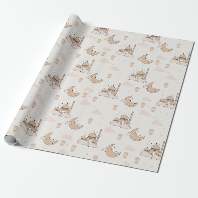 Papier Cadeau Ramadan moderne Aïd Moubarak Aïd et Ramadan (Déroulé)