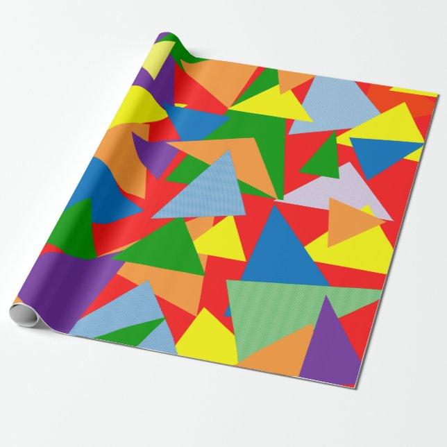 Papier Cadeau Random triangles (Déroulé)