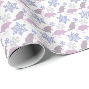 Papier Cadeau Rat de mauvais poil de Noël