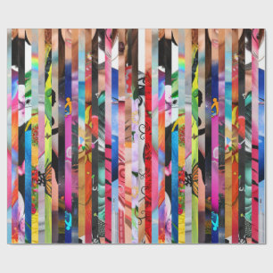 Papier Cadeau Rayure de 22 survivants - papier d'emballage