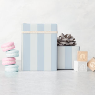 Papier Cadeau Rayures bleu clair