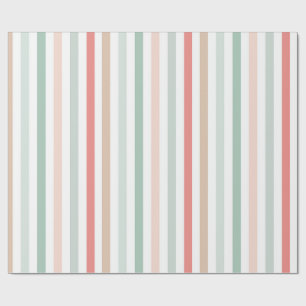 Papier Cadeau rayures de Noël