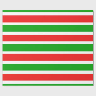 Papier Cadeau Rayures de Noël