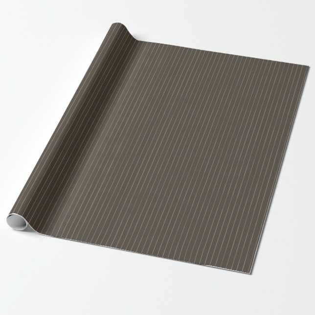 Papier Cadeau rayures rétro Brown (Déroulé)