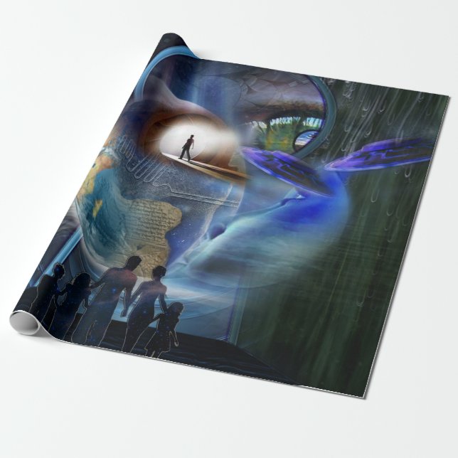 Papier Cadeau Reality Shifters illustrations de livres (Déroulé)