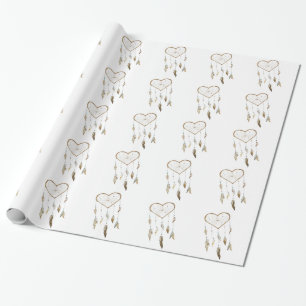 Papier Cadeau Receveur rêveur de coeur