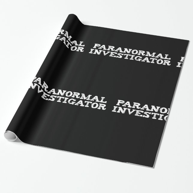 Papier Cadeau Recherche paranormale Chasse aux fantômes (Déroulé)