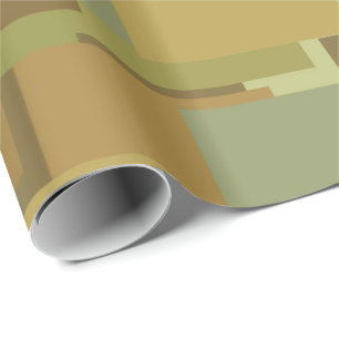Papier Cadeau Rectangles du Camouflage du désert