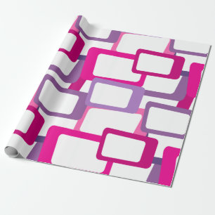 Papier Cadeau Rectangles modernes du milieu du siècle