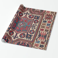 Red Blue Western Père Noël Fe Cowboy Ornate 