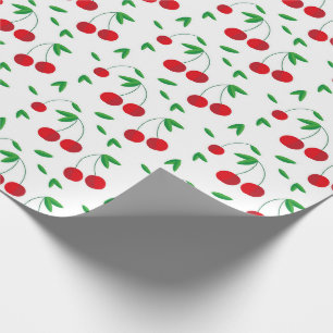Papier Cadeau Red Cherries Summer Toutes les occasions
