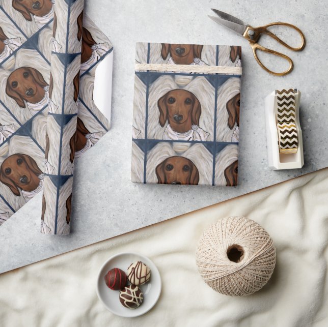 Papier Cadeau Red Dachshund (Artisanat)