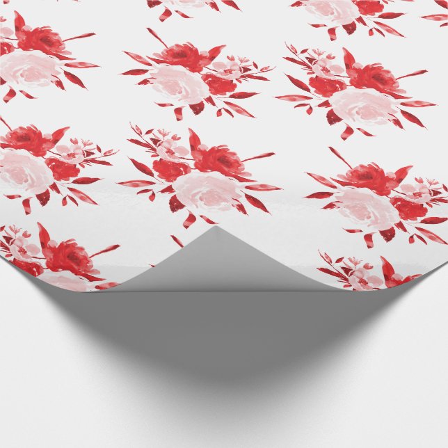 Papier cadeau Red Floral (Coin)