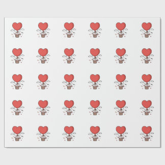Papier Cadeau Red Heart Wrapping Paper – Romantic Valentine’s Gi