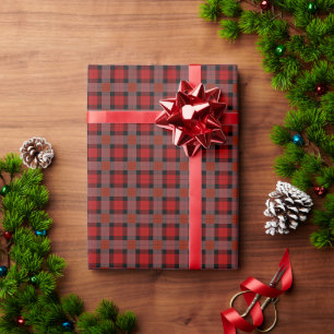 Papier Cadeau Red Holiday Plaid