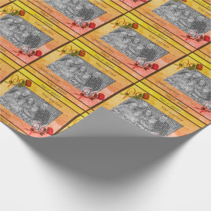 Papier Cadeau Red Roses Coeur Votre photo Personnalisée