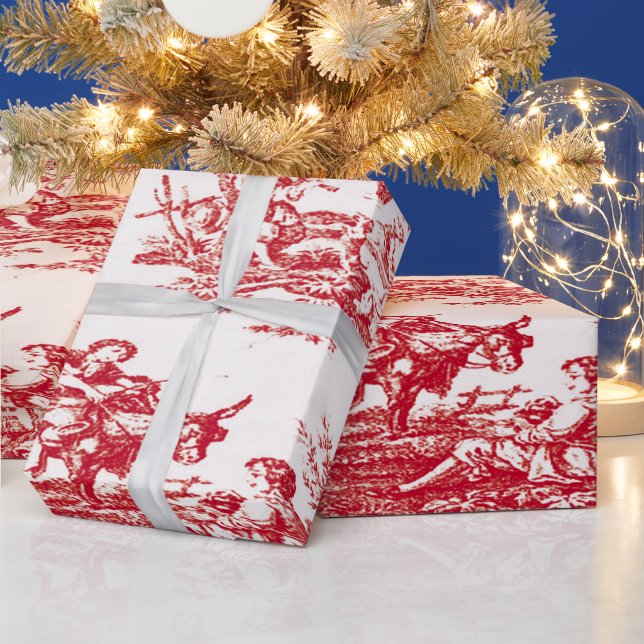 Papier Cadeau Red Toile Holiday (Vacances)