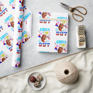 Papier Cadeau Refroidir le 4ème dehors