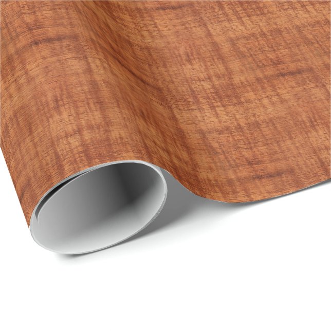 Papier Cadeau Regarder le grain de bois d'Acacia curé (Coin rond)